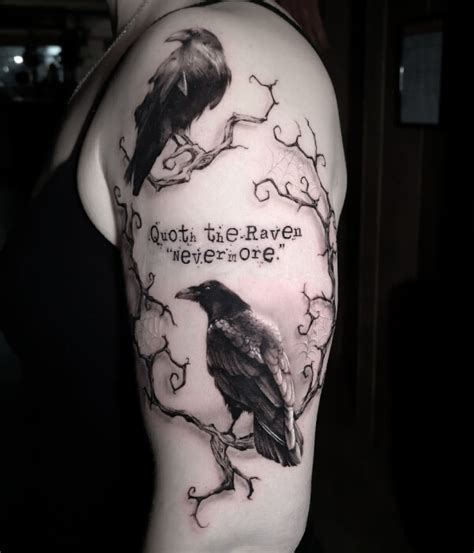 Best 40 Inspiring Raven Tattoo Designs and Ideas with Meaning